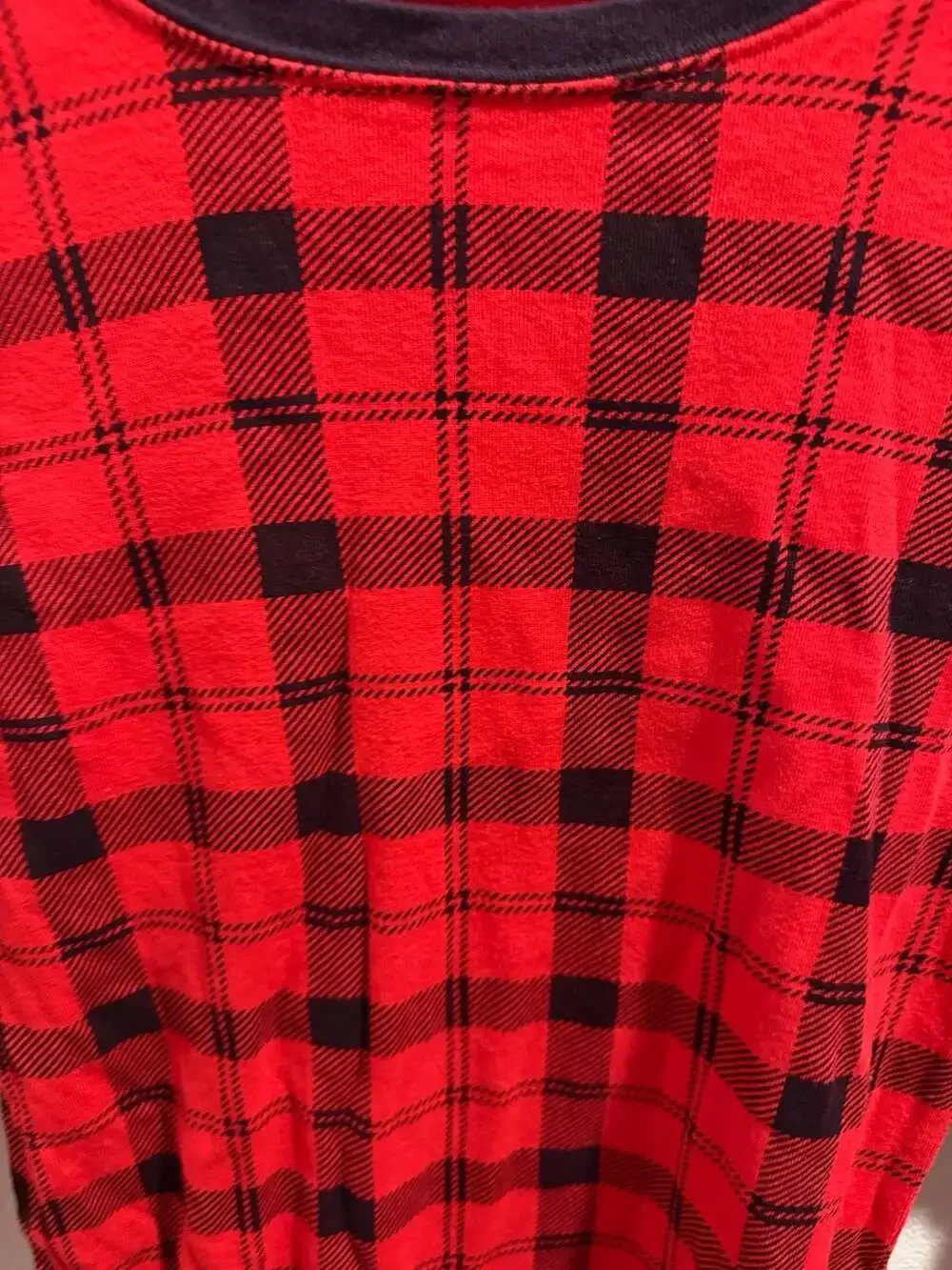 Carter's Kids Red and Black Buffalo Plaid Long Sleeve Pajama Set Size 14